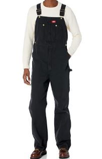 Photo 1 of Dickies men's Bib Overall, Rinsed Black, 38W x 34L