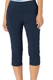 Photo 1 of Briggs New York Women's Pull On Capri L Pocket, Navy, 8