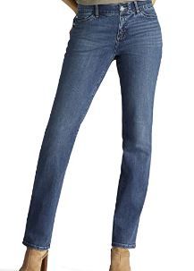 Photo 1 of Lee Women's Petite Flex Motion Regular Fit Straight Leg Jean, Rayne, 12 Petite 
