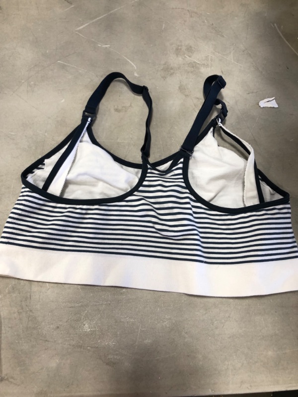 Photo 3 of *NOT EXACT stock picture, use for reference* 
Activewear Nursing Sports Bra, Blue and White, Small