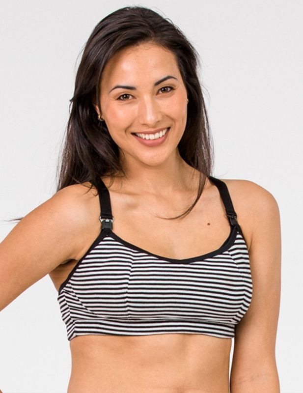 Photo 1 of *NOT EXACT stock picture, use for reference* 
Activewear Nursing Sports Bra, Blue and White, Small