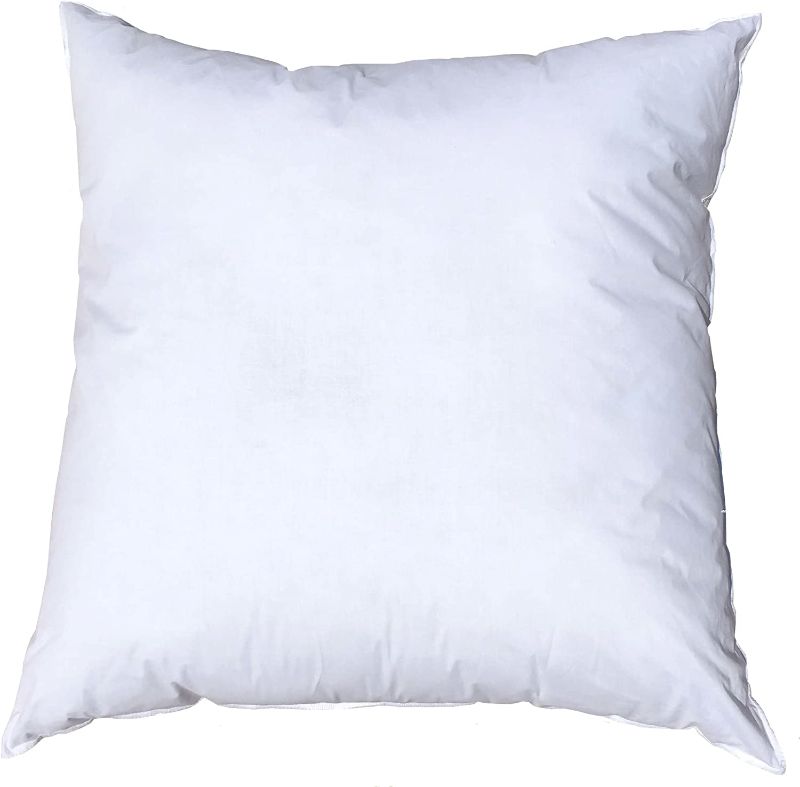 Photo 1 of 26x26 Inch Pillowflex Premium Polyester Filled Pillow Form Insert - Machine Washable - European Square - Made in USA
