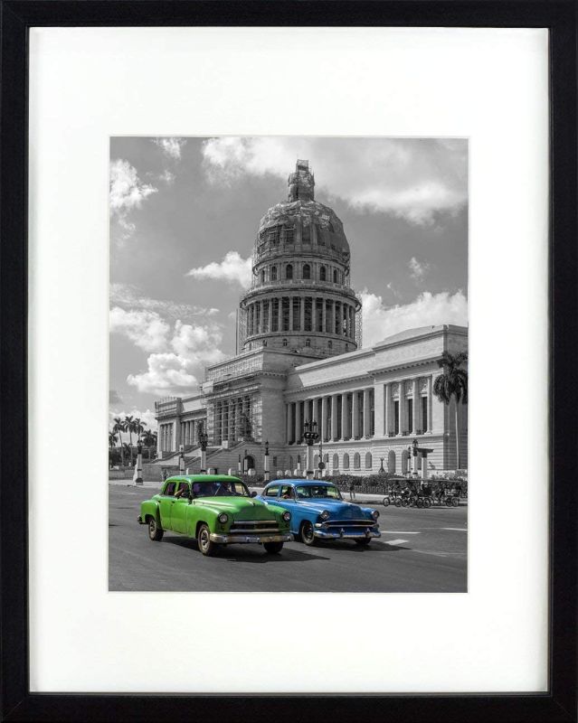 Photo 1 of A3 29.7x42 cm (A3) Black Picture Frame with Mat for Photo