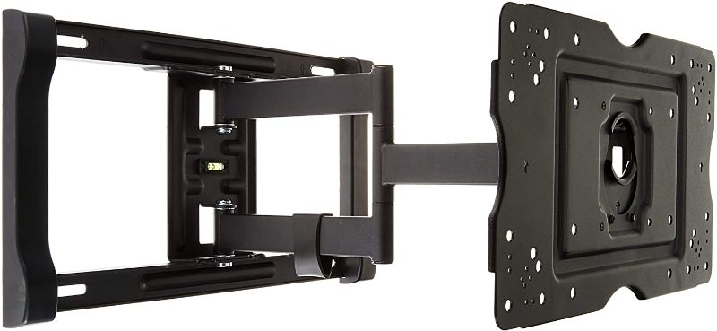 Photo 1 of *MISSING hardware and manual* 
Amazon Basics Heavy-Duty Full Motion Articulating TV Wall Mount for 32-80 inch TVs up to 130 lbs, fits LED LCD OLED Flat Curved Screens, Articulating 19" Extension
