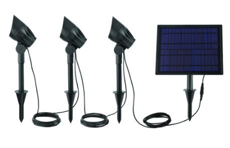 Photo 1 of *USED*
Hampton Bay Solar Black LED 75-150 Lumen High-Low 3-Head Metal Spotlight