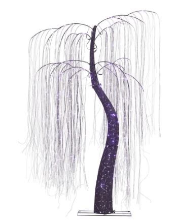 Photo 1 of Home Accents Holiday 7 ft. LED 600-Light Purple Willow Tree