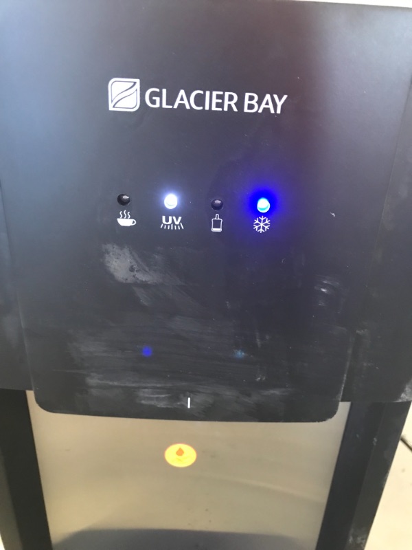 Photo 4 of *MISSING tray* 
Glacier Bay Matte Black and Stainless Steel Bottom Load Water Dispenser