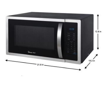 Photo 1 of *USED*
Magic Chef 1.6 cu. ft. Countertop Microwave in Stainless steel with Gray Cavity