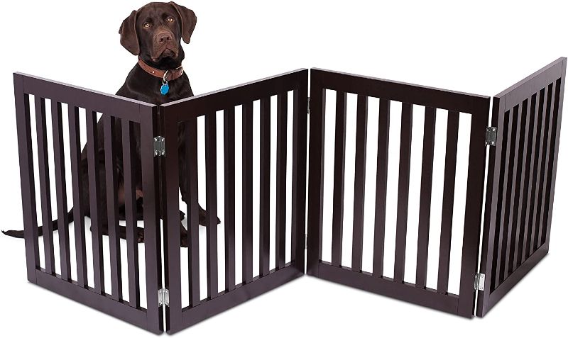 Photo 1 of *USED*
Internet's Best Traditional Dog Gate, 24" Standard Height, 4 Panel-espresso
