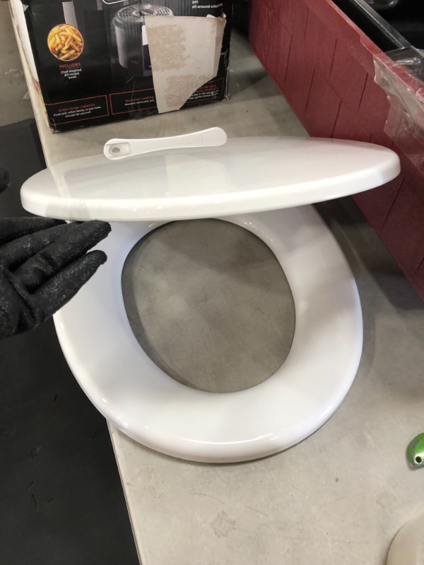 Photo 2 of *MISSING hardware*
TOTO SS113#01 Transitional SoftClose Round Toilet Seat, Cotton White
