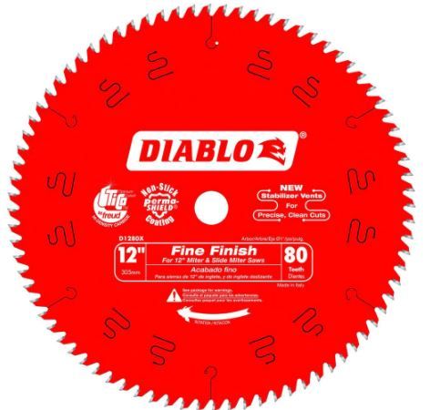 Photo 1 of DIABLO 12 in. x 80-Tooth Fine Finish Circular Saw Blade