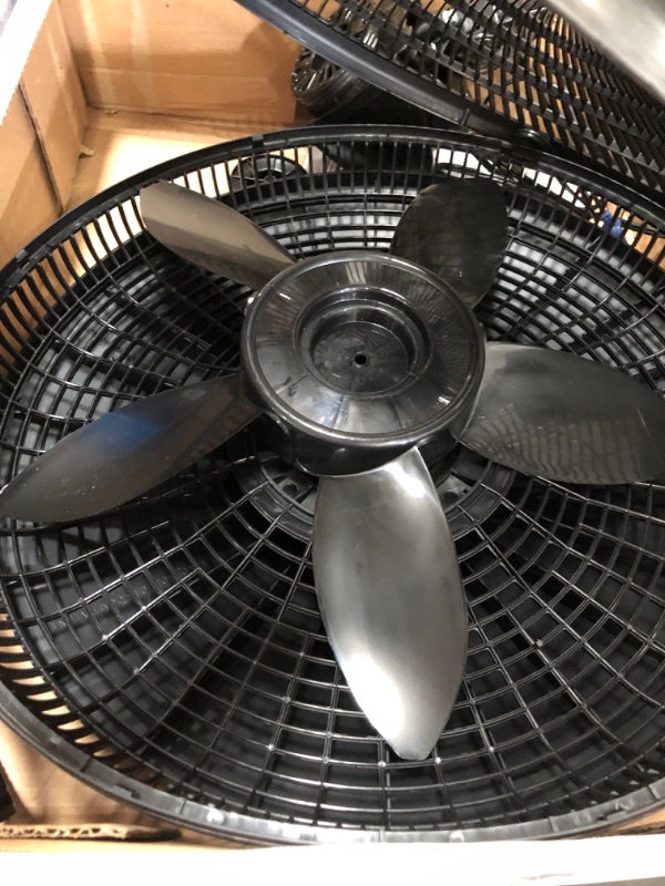 Photo 3 of *previously opened*
Lasko Cyclone Adjustable-Height 18 in. 3 Speed Black Oscillating Pedestal Fan