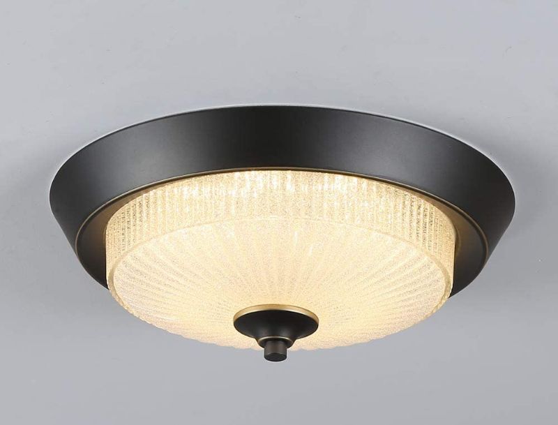 Photo 1 of HLJOY Lighting, 13 inch 15W?120W?, 3000K/4000K/6400K,Oil Rubbed Bronze, Crystal Sand Glass Adjustable Flush Mount Ceiling Light Fixture,for Bathroom,Hallway, Kitchen, Closet,Etc.
