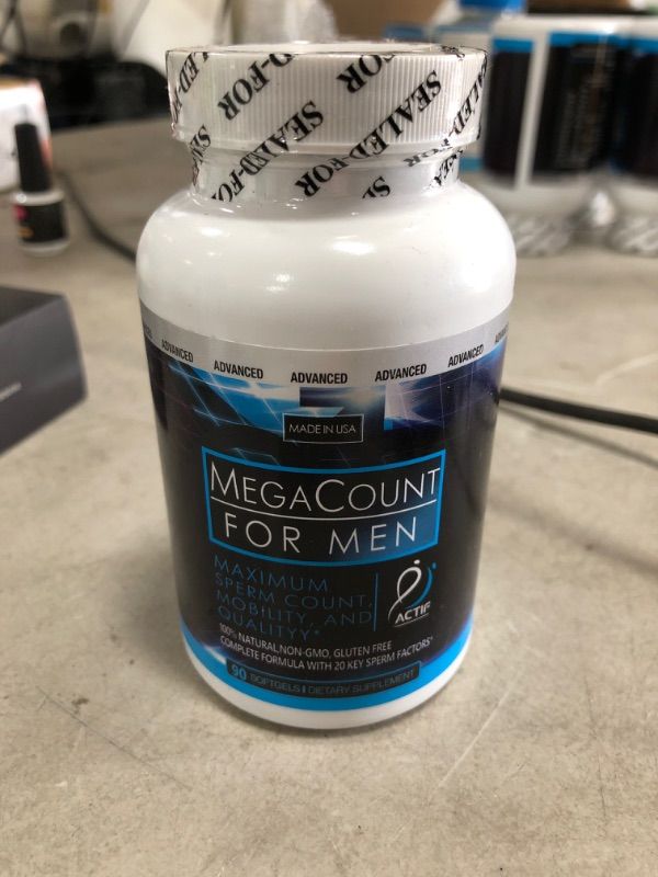 Photo 2 of Actif MegaCount for Men - Maximum Sperm Count and Motility - Non-GMO, Made in US EXPIRES OCTOBER 2022
