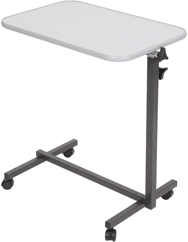 Photo 1 of Vive Compact Overbed Table - Over Hospital Bed Tray - Rolling for Home Use or Medical - Adjustable Height, Tilt Top and Swivel Wheels - for Reading, Laptop, Eating, Bedridden, Elderly and Seniors
