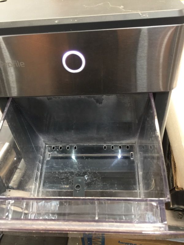 Photo 1 of ***PARTS ONLY*** GE Profile Opal | Countertop Nugget Ice Maker with Side Tank | Portable Ice Machine with Bluetooth Connectivity | Smart Home Kitchen Essentials | Stainless Steel Finish | Up to 24 lbs. of Ice Per Day