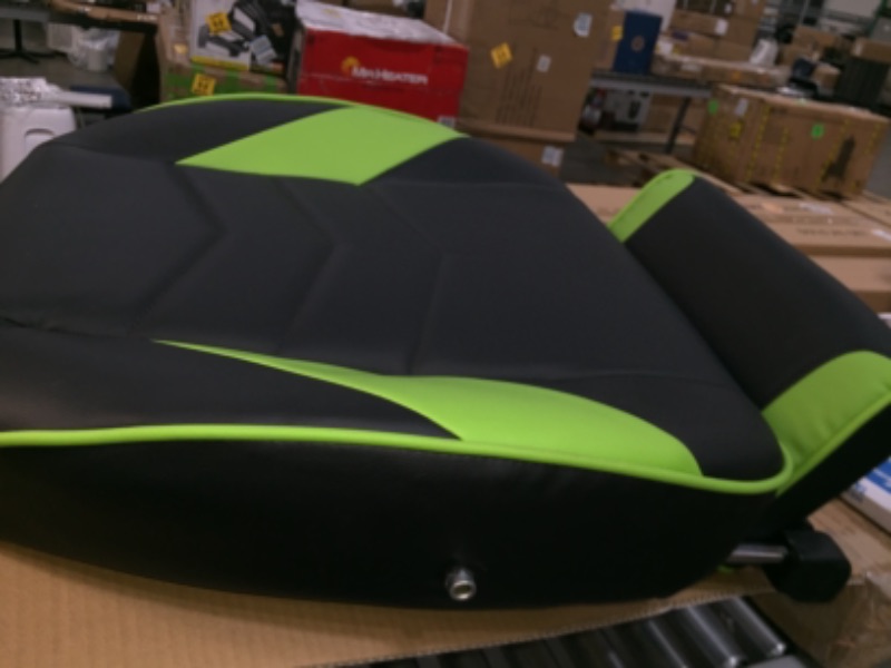 Photo 2 of RESPAWN Racing Gaming Chair Reclining Ergonomic Leather with Footrest In Green