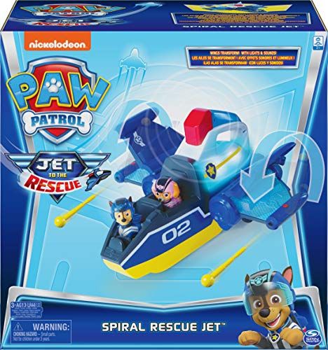 Photo 1 of Paw Patrol, Jet to the Rescue Deluxe Transforming Spiral Rescue Jet with Lights and Sounds

MISSING PARTS 