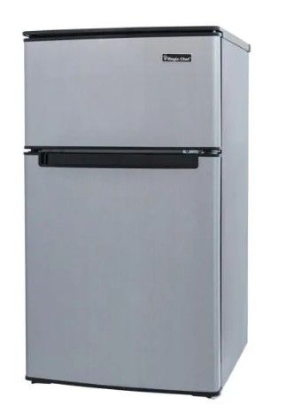 Photo 1 of 3.1 cu. ft. Mini Fridge in Stainless Look