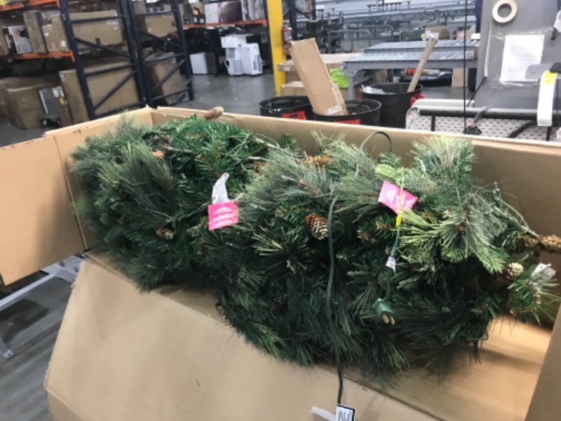 Photo 5 of 7ft National Christmas Tree Company Pre-Lit Carolina Pine Full Artificial Christmas Tree with 700 Clear Lights