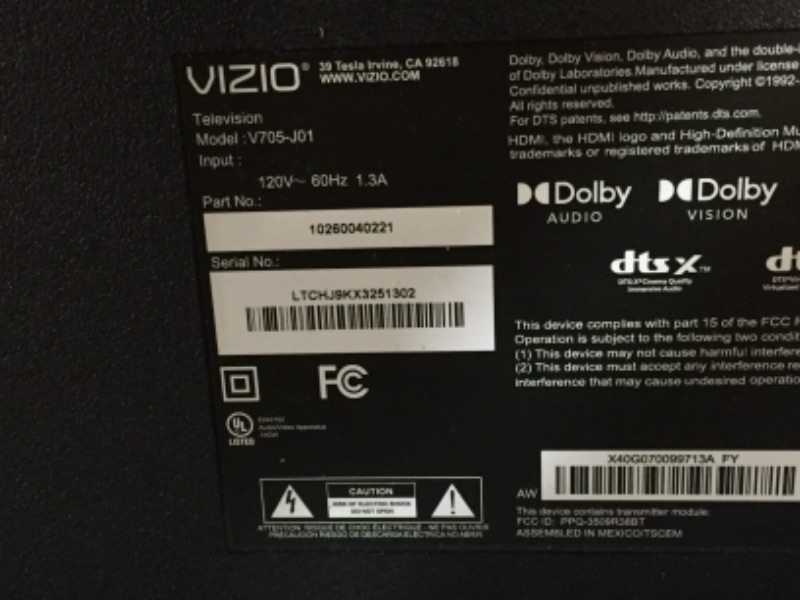 Photo 4 of ** DAMAGED***Vizio V-Series 70" Class 4K HDR Smart TV - V705-j03