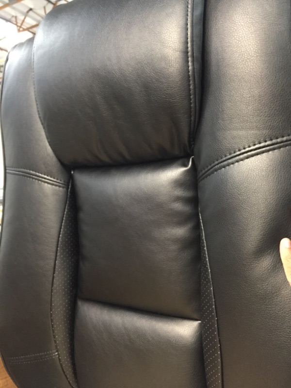 Photo 2 of ***PARTS ONLY*** High-Back Leather Executive Chair, Black