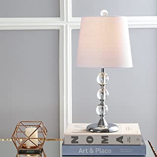 Photo 1 of JONATHAN Y JYL2026A Hudson 20" Crystal Mini LED Table Lamp Traditional,FrenchCountry,Transitional for Bedroom, Living Room, Office, College Dorm, Coffee Table, Bookcase, Clear/Chrome
