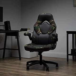 Photo 1 of OFM ESS Collection Racing Style Bonded Leather Gaming Chair, Forest Camo