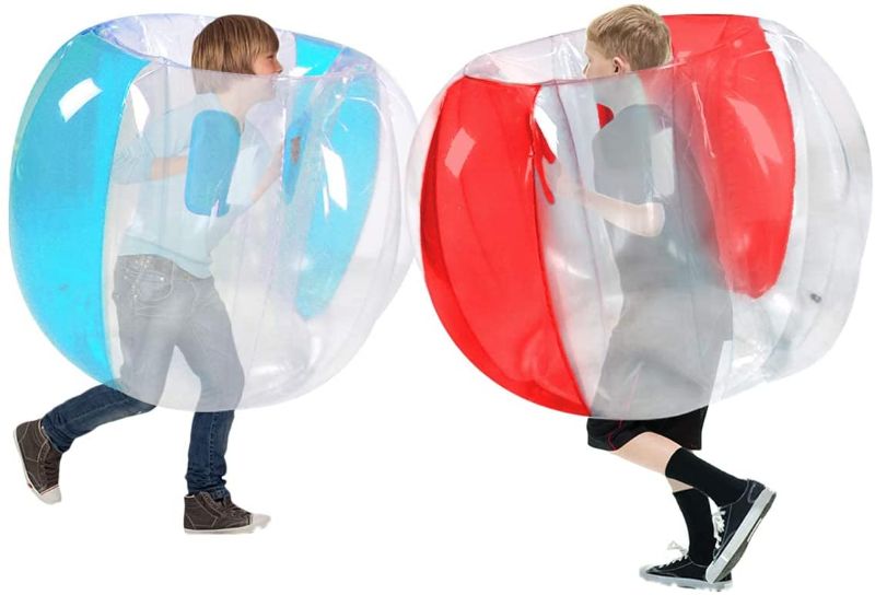 Photo 1 of Bumper Balls for Adults 2 Pack, Inflatable Body Bubble Ball Sumo Bumper Bopper Toys, Heavy Duty Durable PVC Vinyl Kids Adults Physical Outdoor Active Play