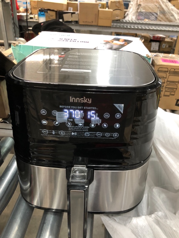 Photo 2 of Innsky Air Fryer XL 5.8 QT, ?2021 Upgraded? 11 in 1 Oilless Air Fryers Oven, Easy One Touch Screen with Preheat & Delay Start, ETL Listed, Airfryer 1700W for Air Fry, Roast, Bake, Grill, Recipe Book
