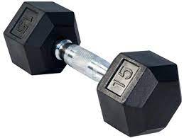 Photo 1 of 1 Amazon Basics Rubber Encased Hex Dumbbell Hand Weight
15LBS 