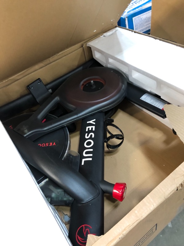 Photo 1 of YESOUL S3 Indoor Exercise Bike Supports Bluetooth, Smart Connect Cycling Bikes with Heart Rate Monitor, Silent Belt Drive Stationary Fitness Bike for Home Gym with Tablet Holder

//MISSING PETAL

