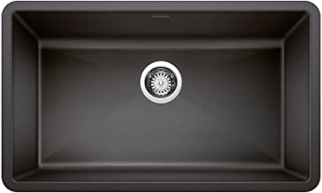 Photo 1 of ***SIMILAR TO COVER PHOTO*** BLANCO, Anthracite 440149 PRECIS SILGRANIT Super Single Undermount Kitchen Sink, 32" X 19"
