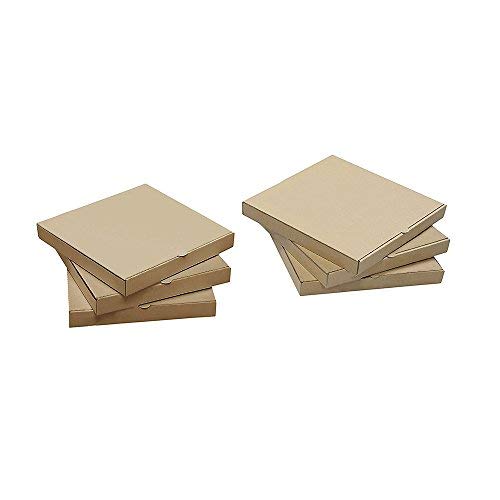 Photo 1 of  Corrugated Kraft B-Flute Pizza Box Keeps Pizza Fresh by MT Products, SMALL (50 Pieces) 
