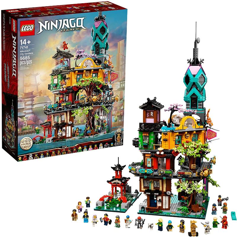 Photo 1 of LEGO NINJAGO NINJAGO City Gardens 71741 Building Kit; Ninja House Playset Featuring 19 Minifigures
