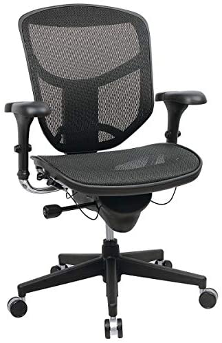 Photo 1 of WorkPro Quantum 9000 Series Ergonomic Mid-Back Mesh/Mesh Chair, Black
