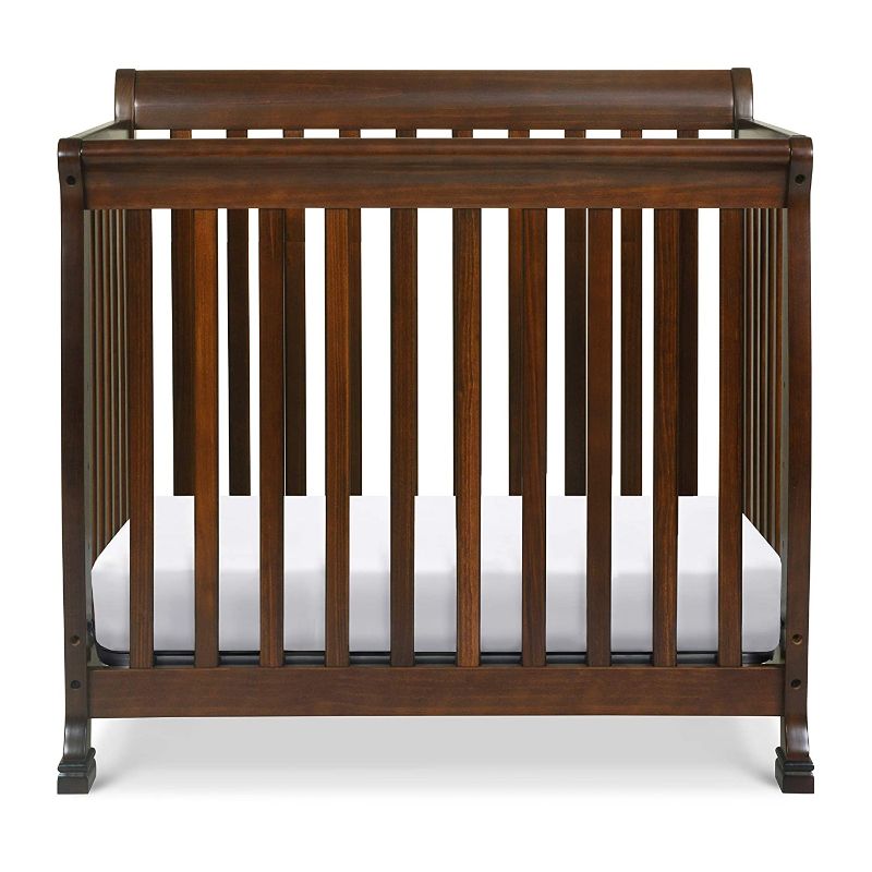 Photo 1 of DaVinci Kalani 4-in-1 Convertible Mini Crib in Espresso, Greenguard Gold Certified
