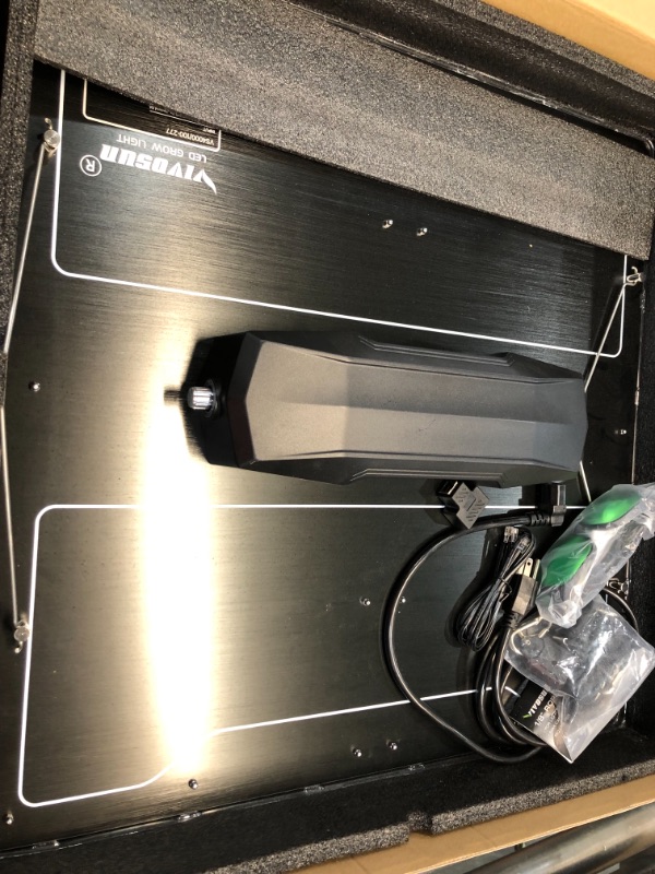 Photo 1 of VIVOSUN Latest VS4000 LED Grow Light with Samsung LM301H Diodes & Brand Driver Dimmable Lights Sunlike Full Spectrum with Grow Room Glasses for Indoor Plants Seedling Veg and Bloom Plant Growing Lamps
