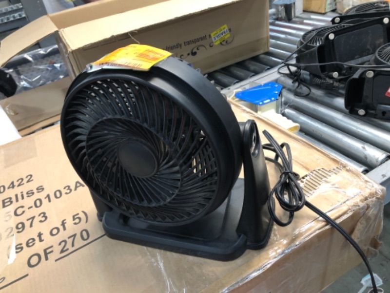 Photo 2 of 20 in. 3-Speed Air Circulator Floor Fan, BLACK
