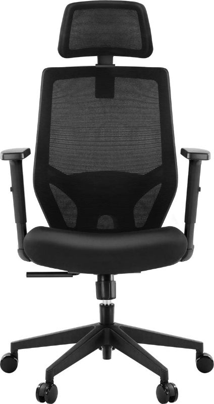 Photo 1 of TRIBESIGNS Office Chair, Mesh Chair with Lumbar Support, Tribesigns High Back Desk Chair with Breathable Mesh, Thick Seat Cushion, Adjustable Armrest, Backrest and Headrest
