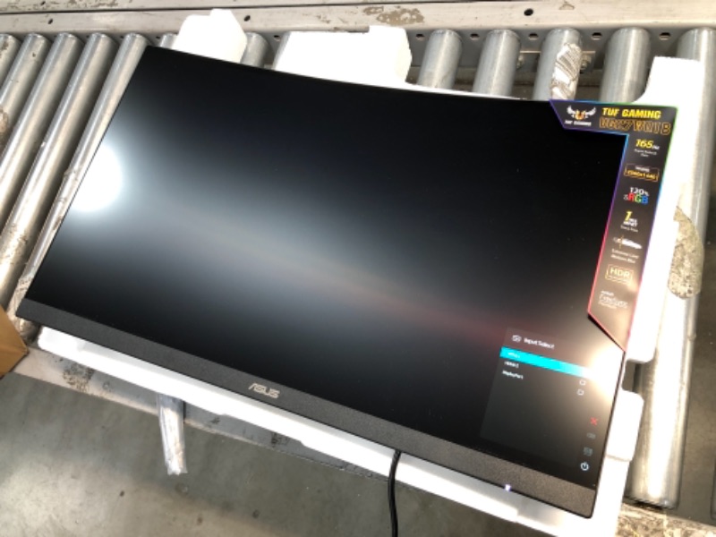 Photo 4 of ASUS TUF Gaming VG27VH1B 27” Curved Monitor, 1080P Full HD, 165Hz (Supports 144Hz), Extreme Low Motion Blur, Adaptive-sync, FreeSync Premium, 1ms, Eye Care, HDMI D-Sub, BLACK