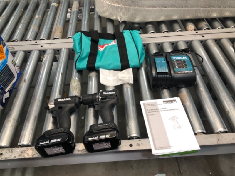 Photo 1 of 18-Volt LXT Lithium-Ion Sub-Compact Brushless Cordless 2-piece Combo Kit (Driver-Drill/Impact Driver) 1.5Ah
by Makita
