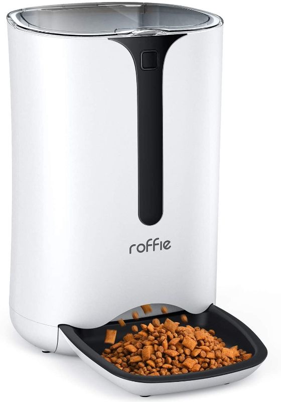 Photo 1 of Roffie Automatic Cat Feeder with Timer Schedule Feature 7L Cat Food Dispenser with Portion Control and Voice Recorder for Healthy Feeding 4 Meals a Day
