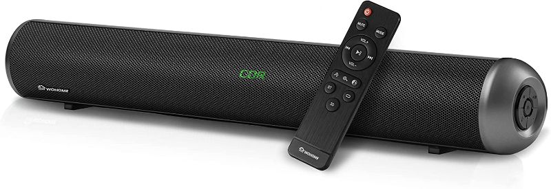 Photo 1 of Wohome Sound Bar S88 20-Inch 50W Audio Stereo Home Theater Soundbar Speaker, with Bluetooth 5.0, 3D Surround Sound, 3 EQs, Optical/Aux/Coaxial/HDMI/USB, Compatible with 4K & HD & Smart TV
