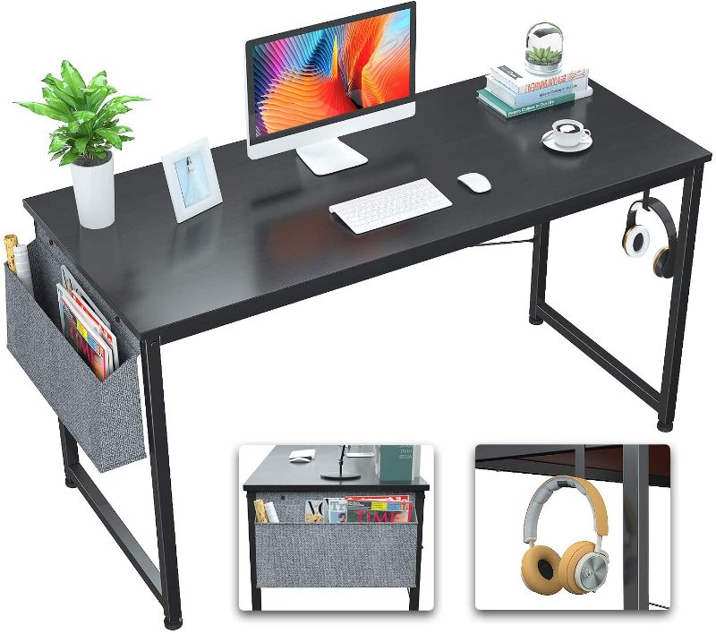 Photo 1 of SIMILAR TO PICTURE. 
Foxemart Computer Desk 47" Office Desks Writing Study Desk Modern Simple PC Laptop Notebook Table, Black
