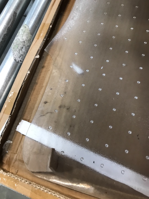 Photo 1 of Lorell Tempered Glass Chairmat, 36" Length x 46" Width x 0.25" Thickness - Rectangle - Clear
