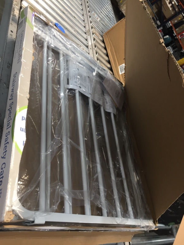 Photo 1 of Cardinal Gates Stairway Angle Baby Gate 27"-41.5", White
