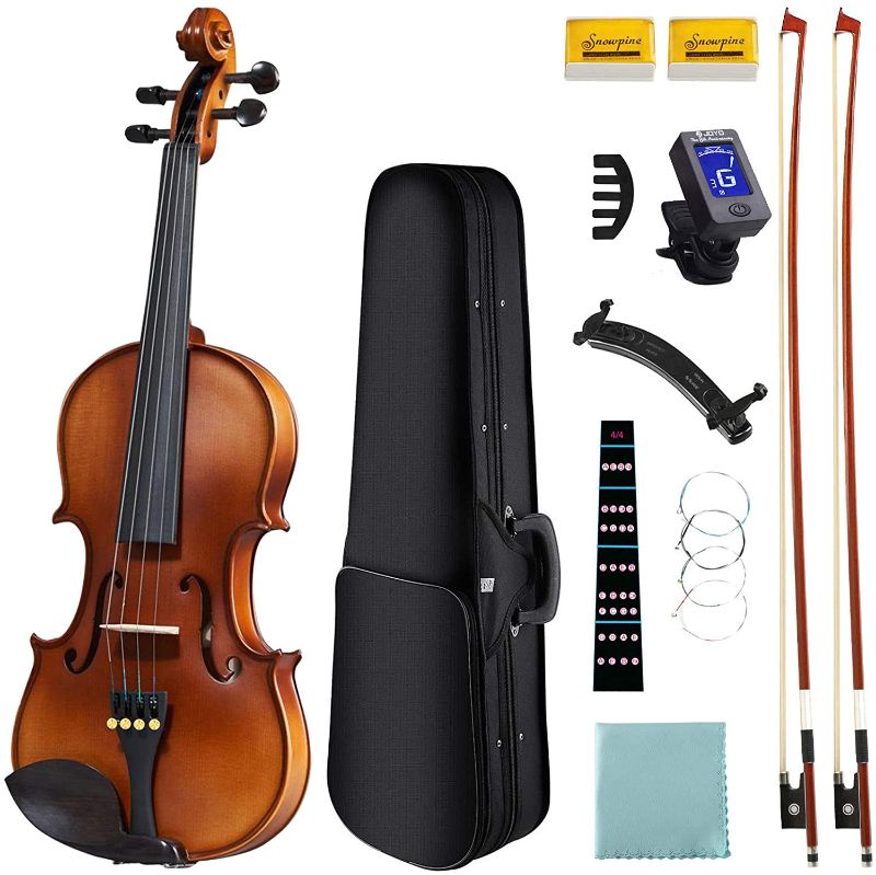 Photo 1 of DEBEIJIN Violin for Kids Beginners - Upgrade Exceptional Tone Kids Violin - Ready To Play 3/4 Violin - Solid Wood Handcrafted Beginner Violin
