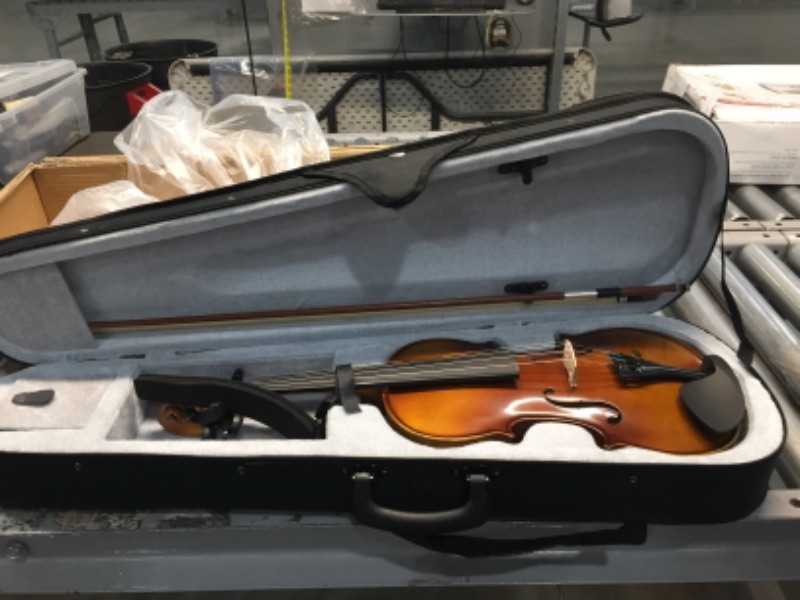 Photo 3 of DEBEIJIN Violin for Kids Beginners - Upgrade Exceptional Tone Kids Violin - Ready To Play 3/4 Violin - Solid Wood Handcrafted Beginner Violin
