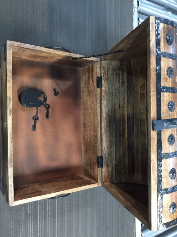 Photo 3 of 
Nautical Cove Pirate Treasure Chest with Iron Lock and Skeleton Key